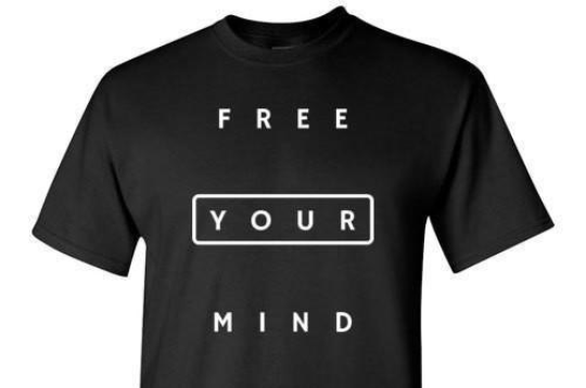 Free Your Mind Black Tee