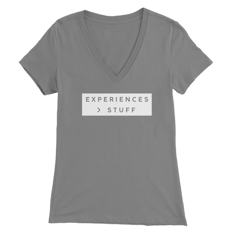 Experiences Greater Than Stuff V Neck